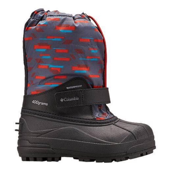 BRAND NEW youth Columbia powerbug forty print snow winter boots size 2Y - Picture 1 of 9